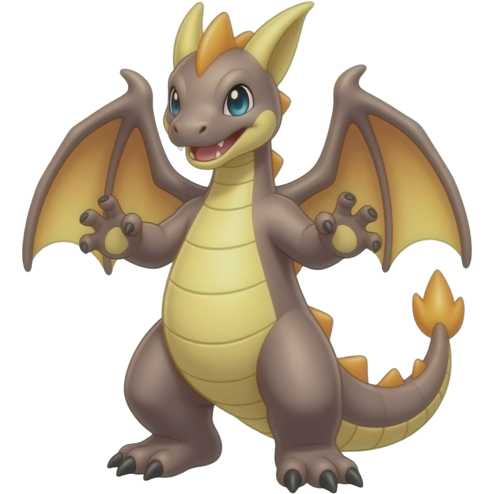 Shiny Seviper-Dragonair-Dratini-hybrid, full body, two legs, two hands emoji