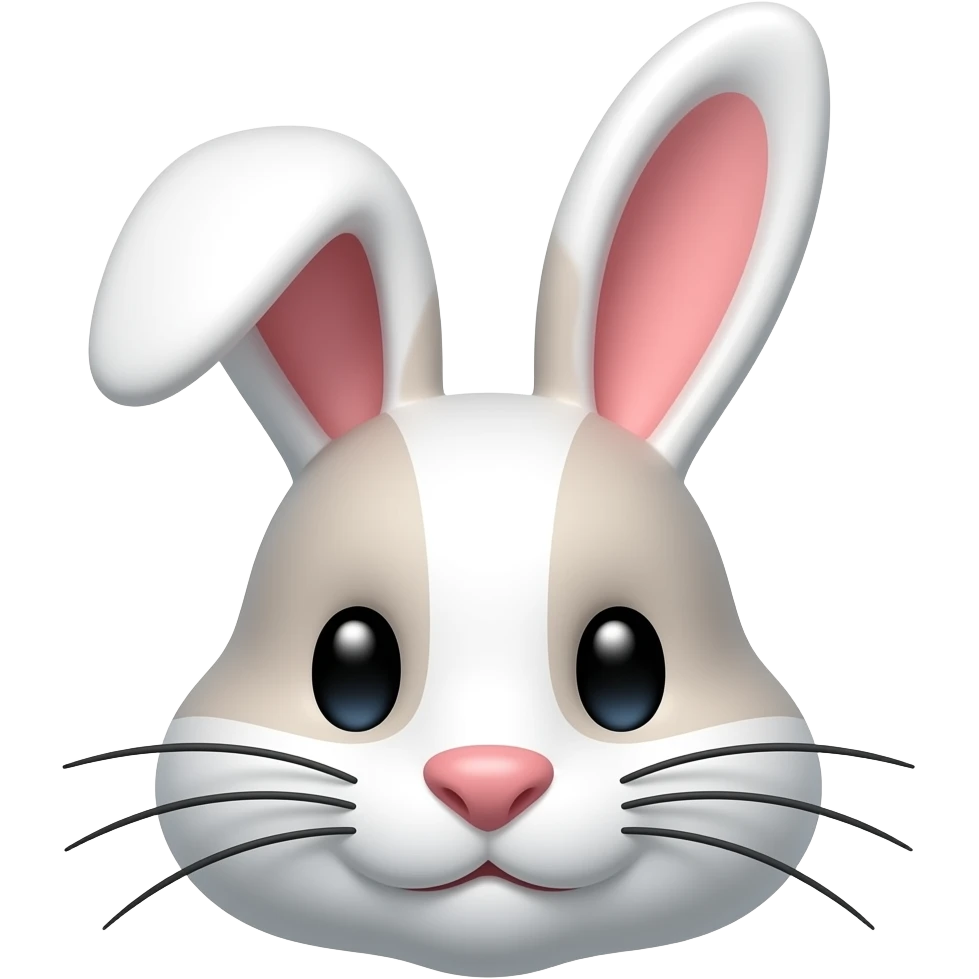 Create a bunny emoji that looks like it’s going ‘hmm’ in thought. emoji