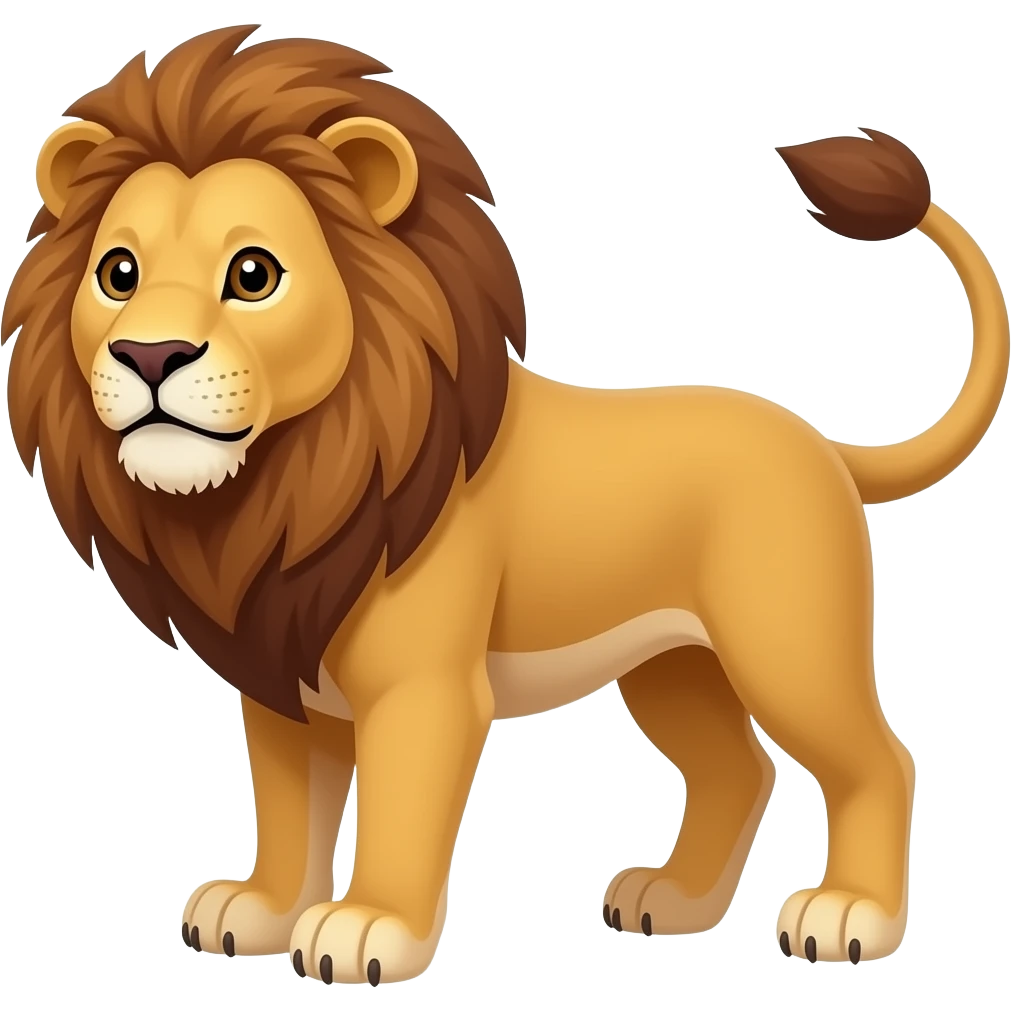 a lion saying good night emoji