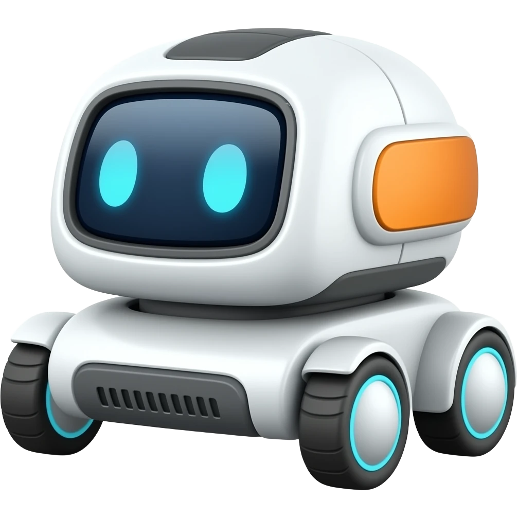 Ai delivery robot emoji