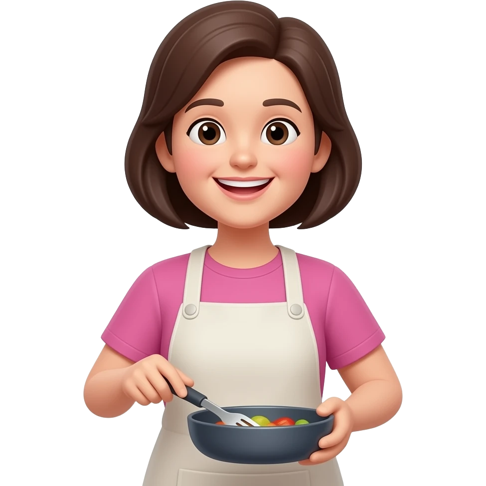 cooking mama face 3d emoji