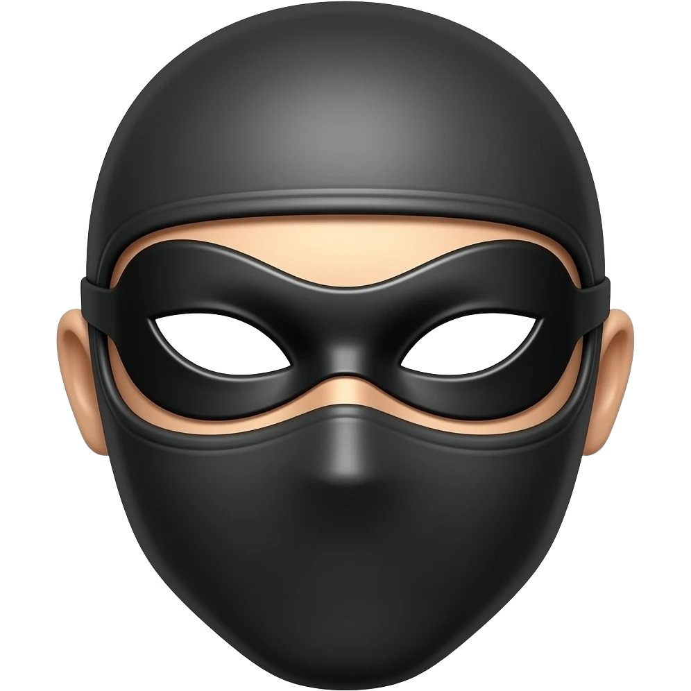 generame un antifaz  para ojos tipo ladron emoji