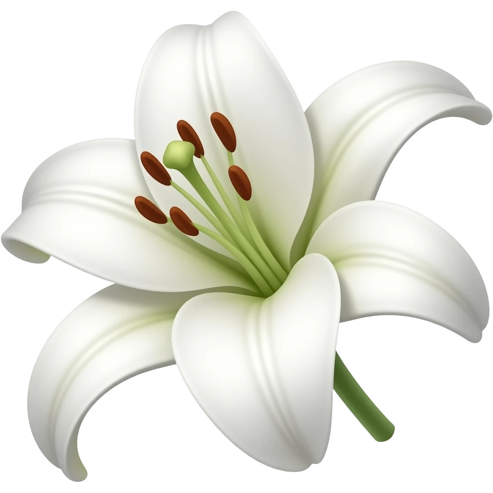 White lily emoji