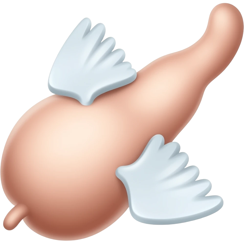 Flying penis emoji