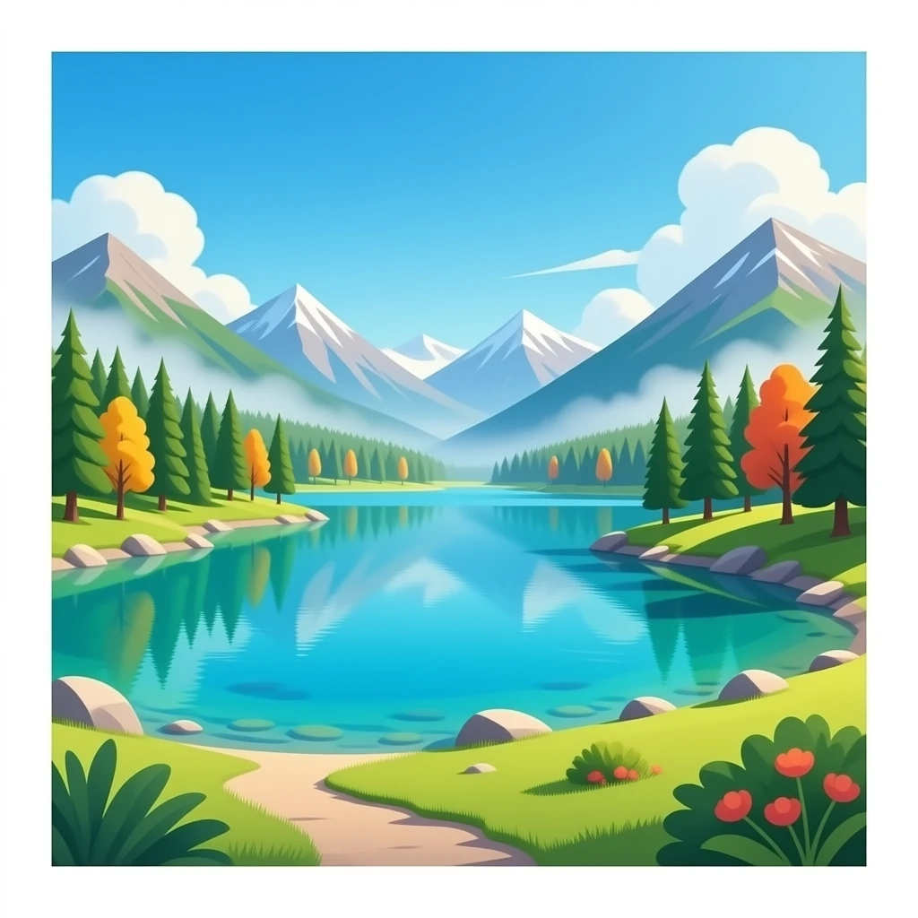 Telaga warna emoji