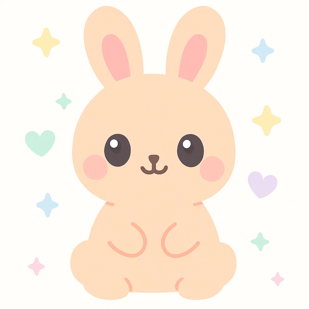 a cute bunny emoji