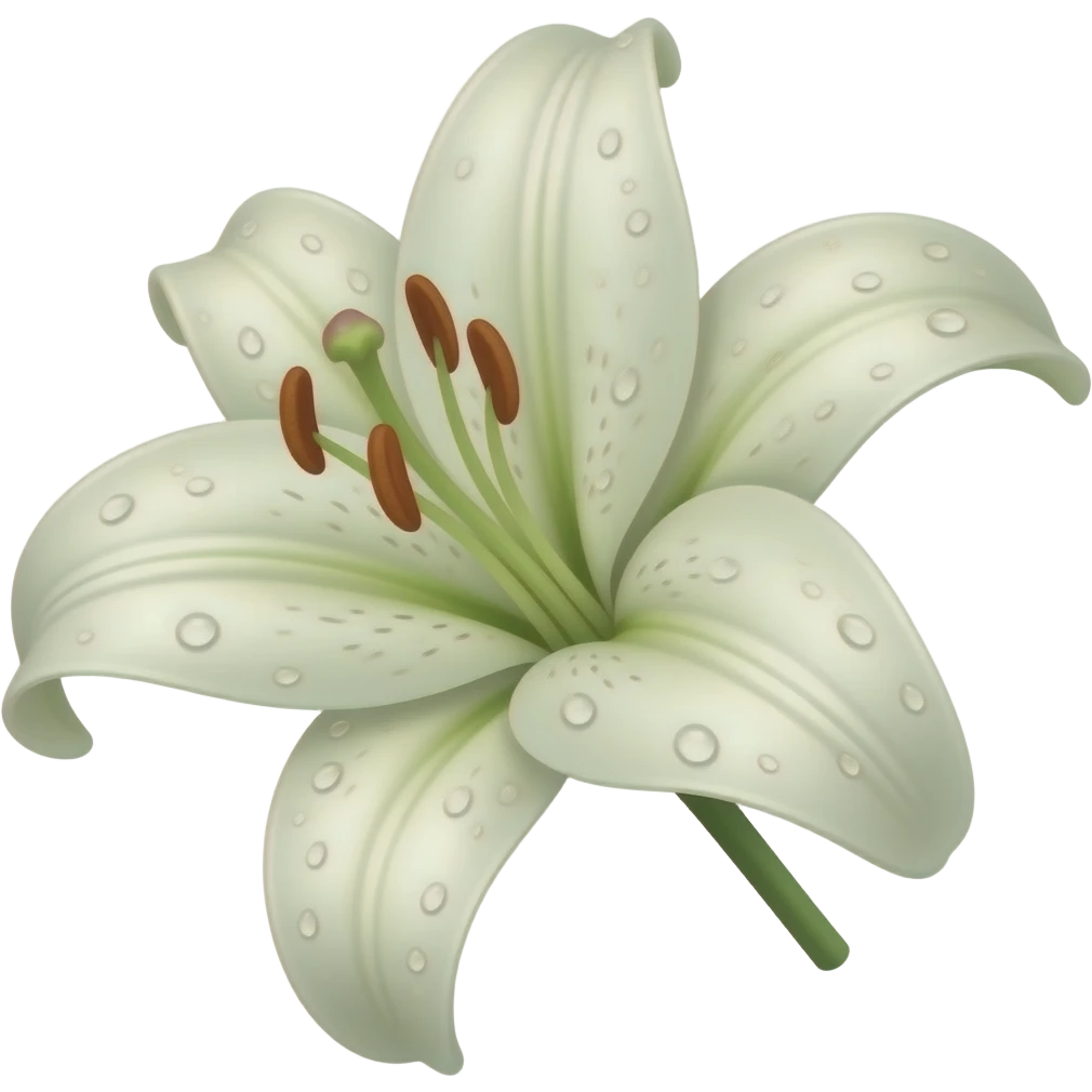 White lily emoji