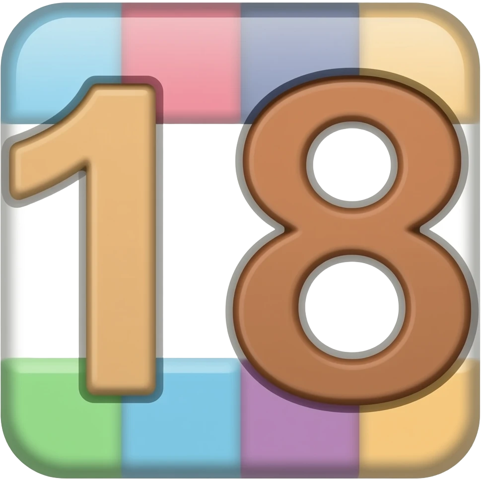 Numberblocks 18 emoji