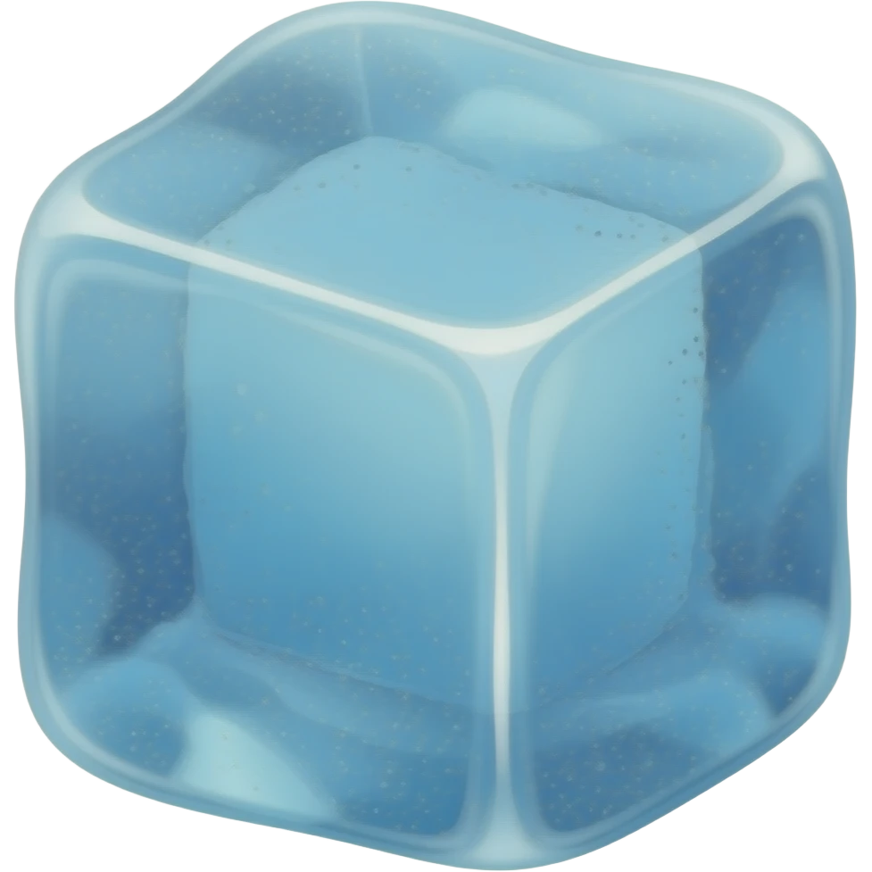 Blue ice emoji