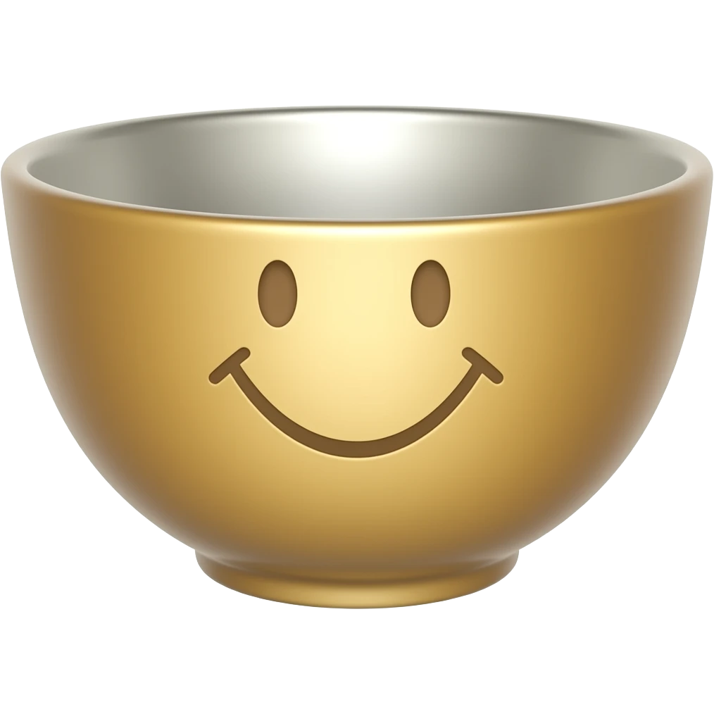 add a smiling face to this bowl emoji