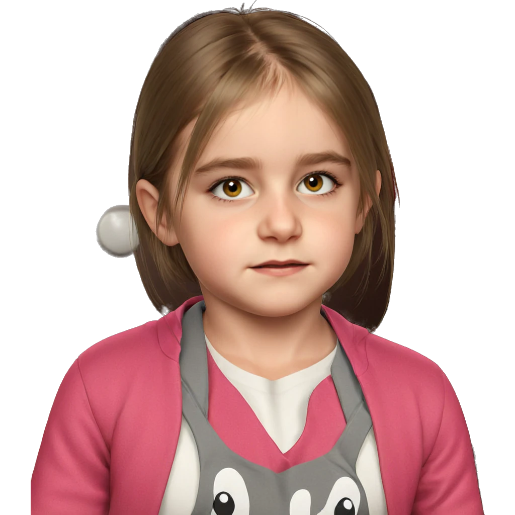 realistic portrait of girl emoji