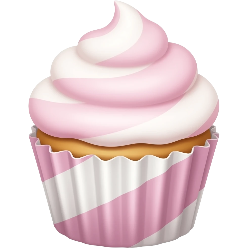 cotton candy cupcake emoji