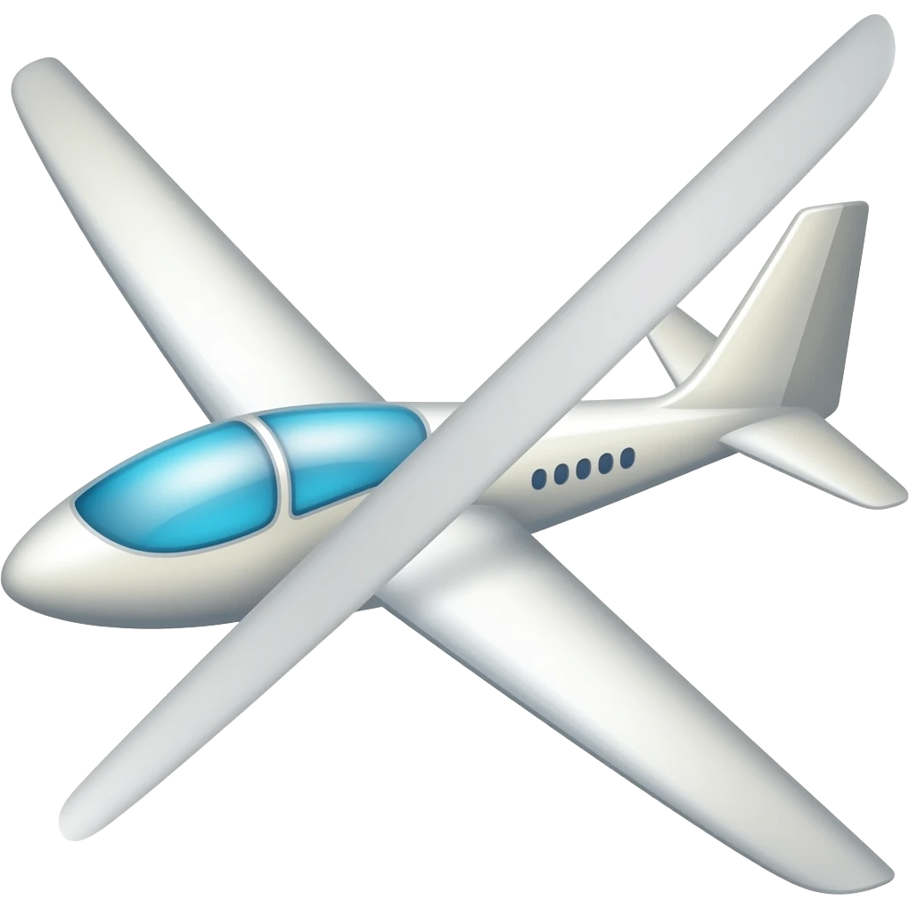 modern glider plane emoji