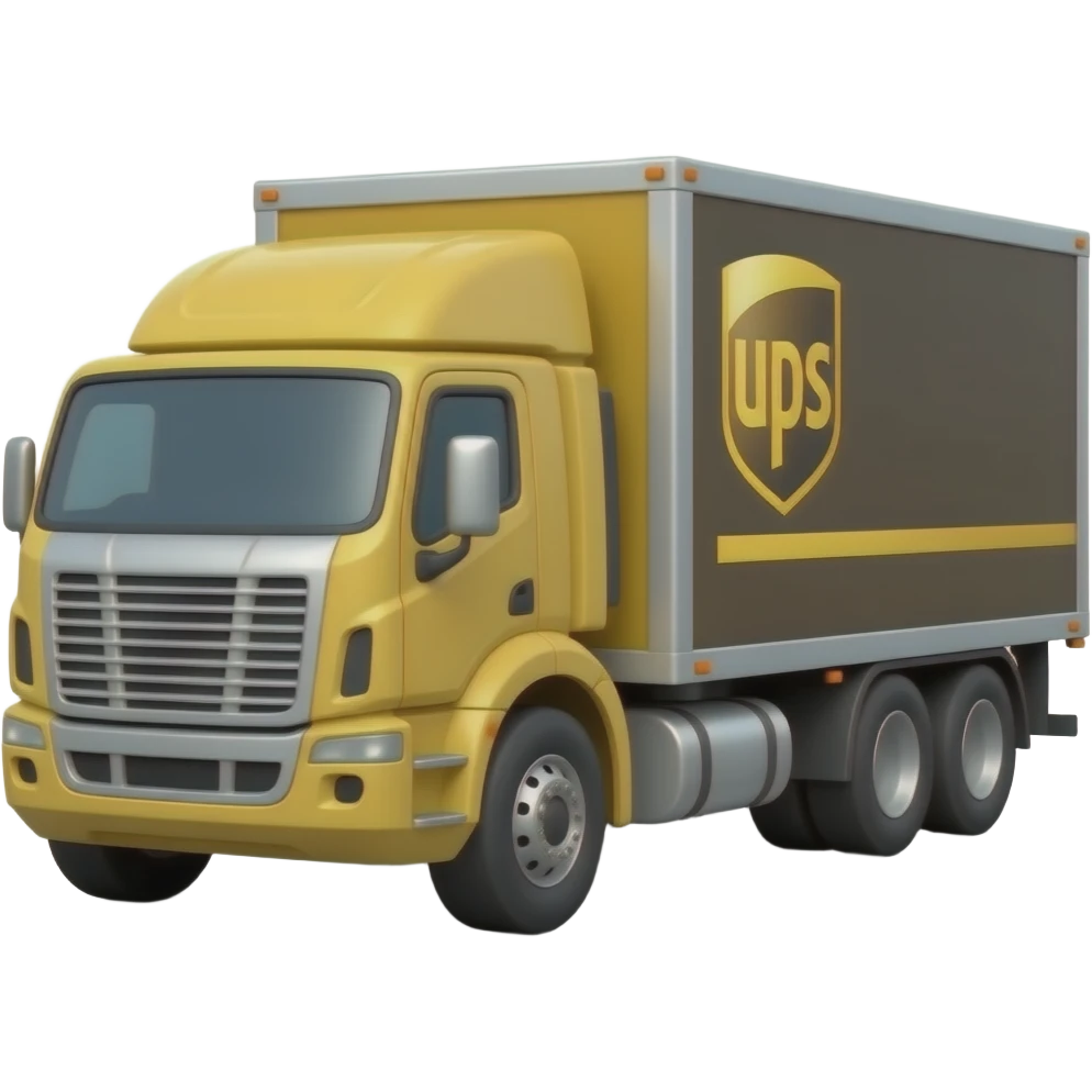 UPS Semi Truck Trailer emoji