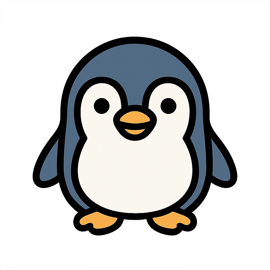 A cute penguin emoji emoji
