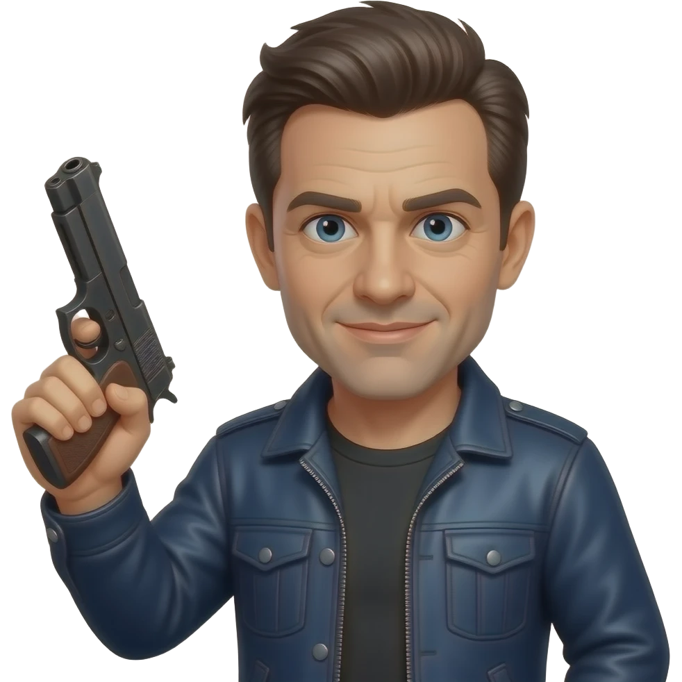 Eric zemour with gun emoji