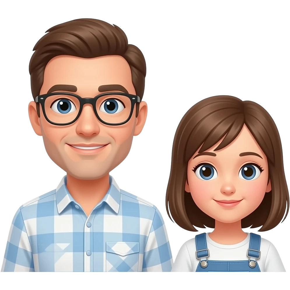 A woman between one man and girl emoji