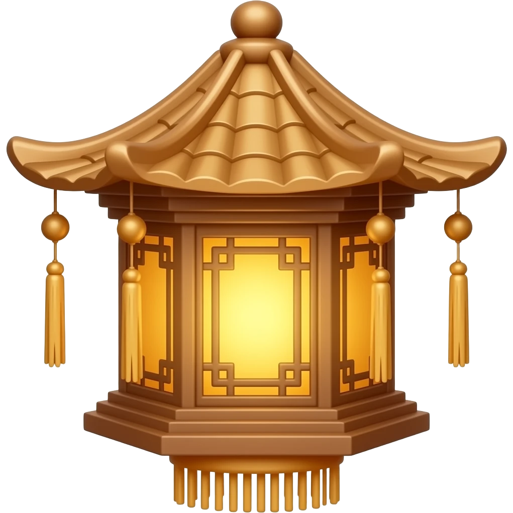 wooden chinese lantern emoji