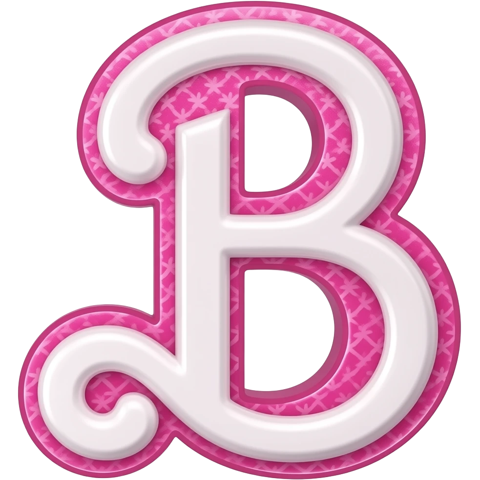 b letter in barbie emoji