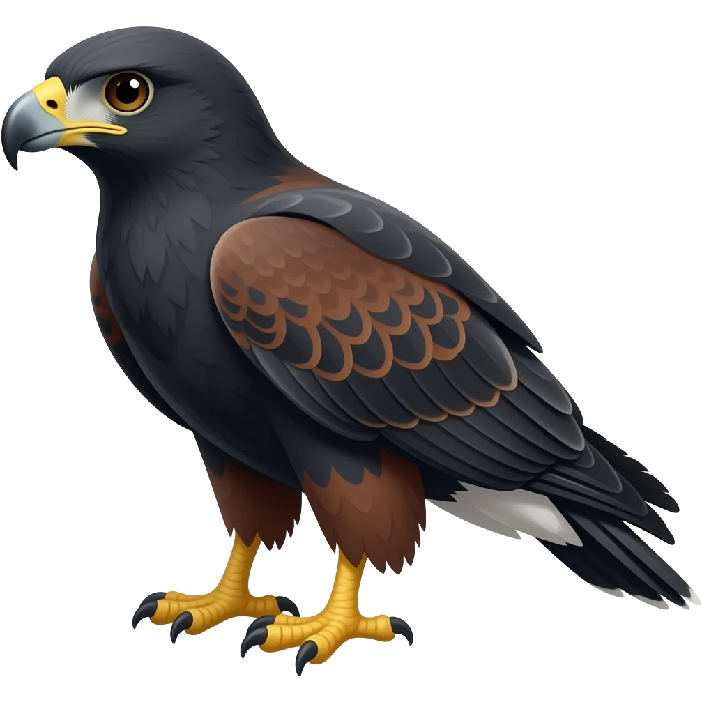 Black Hawk Line Emoji SVG emoji