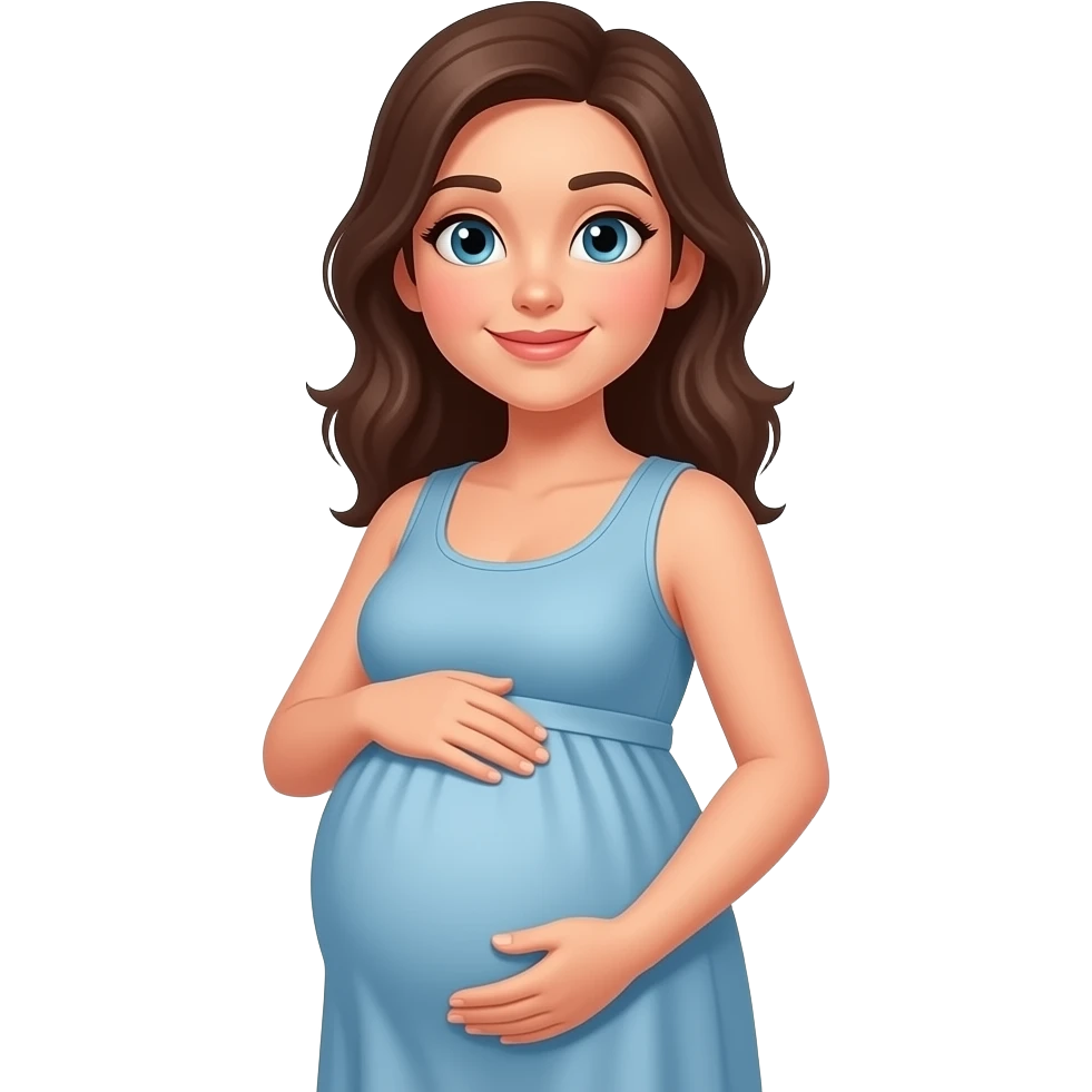 Hungry pregnant emoji