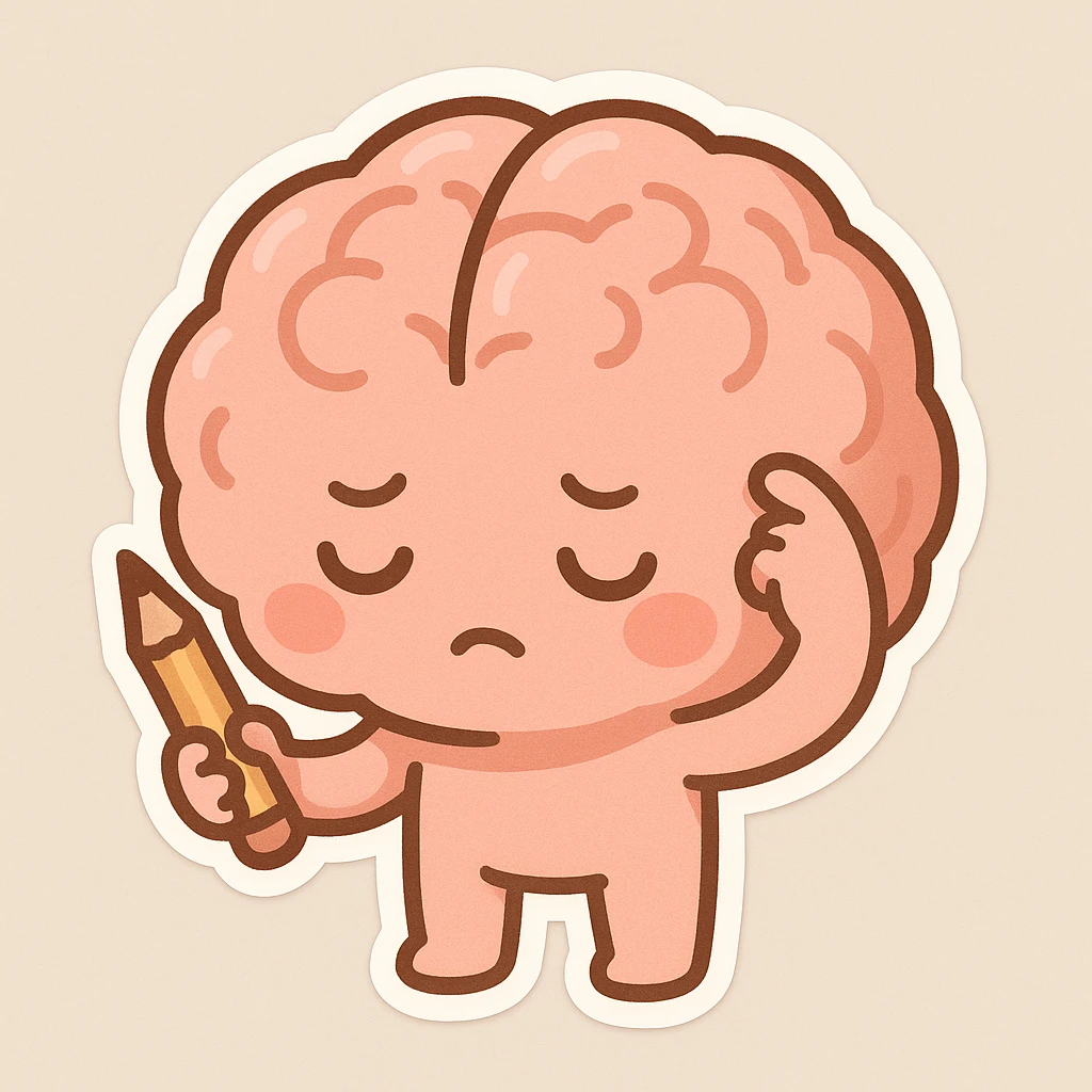 Brainwrote without text emoji