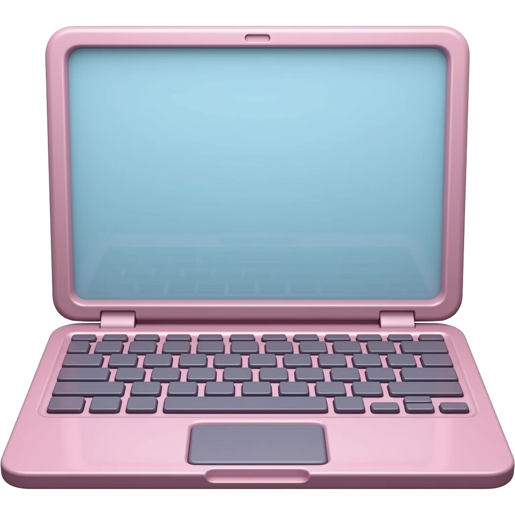 pink laptop emoji