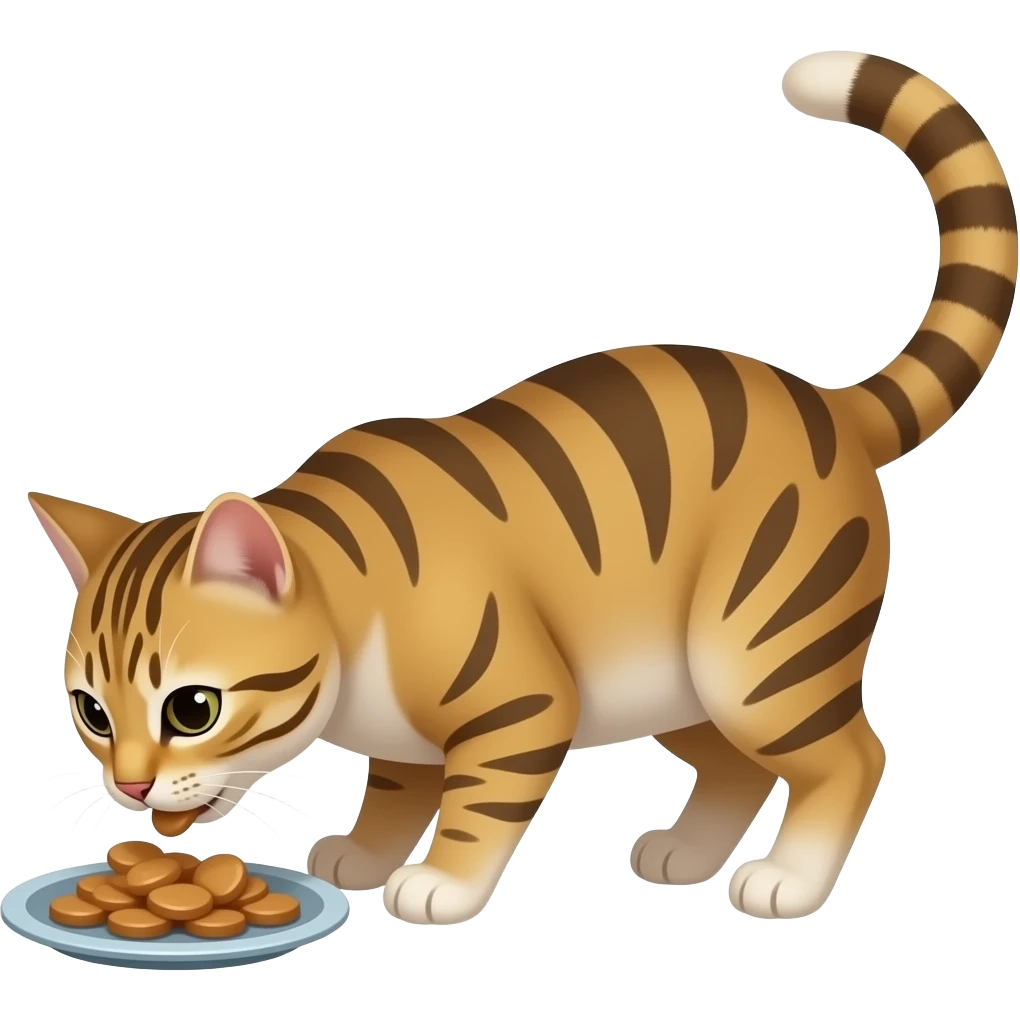 A cat is eating my washroom emoji