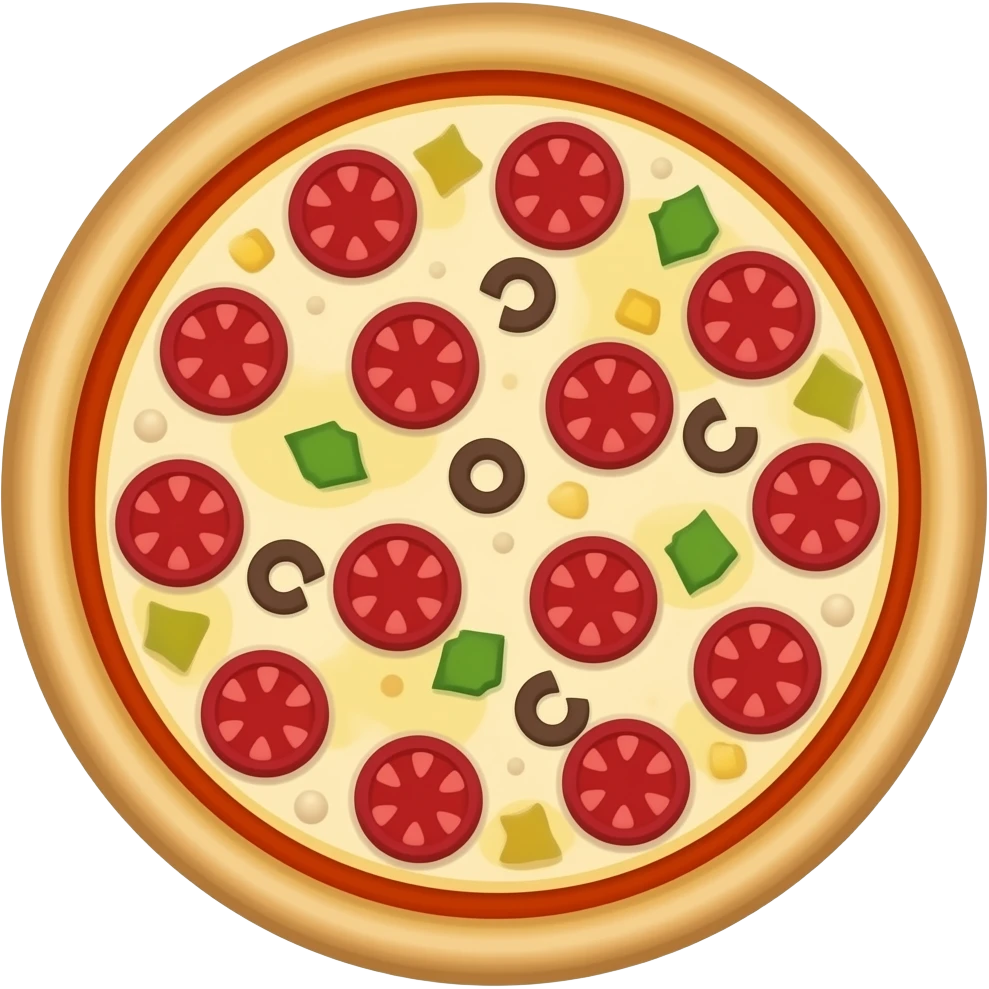 Full pizza emoji