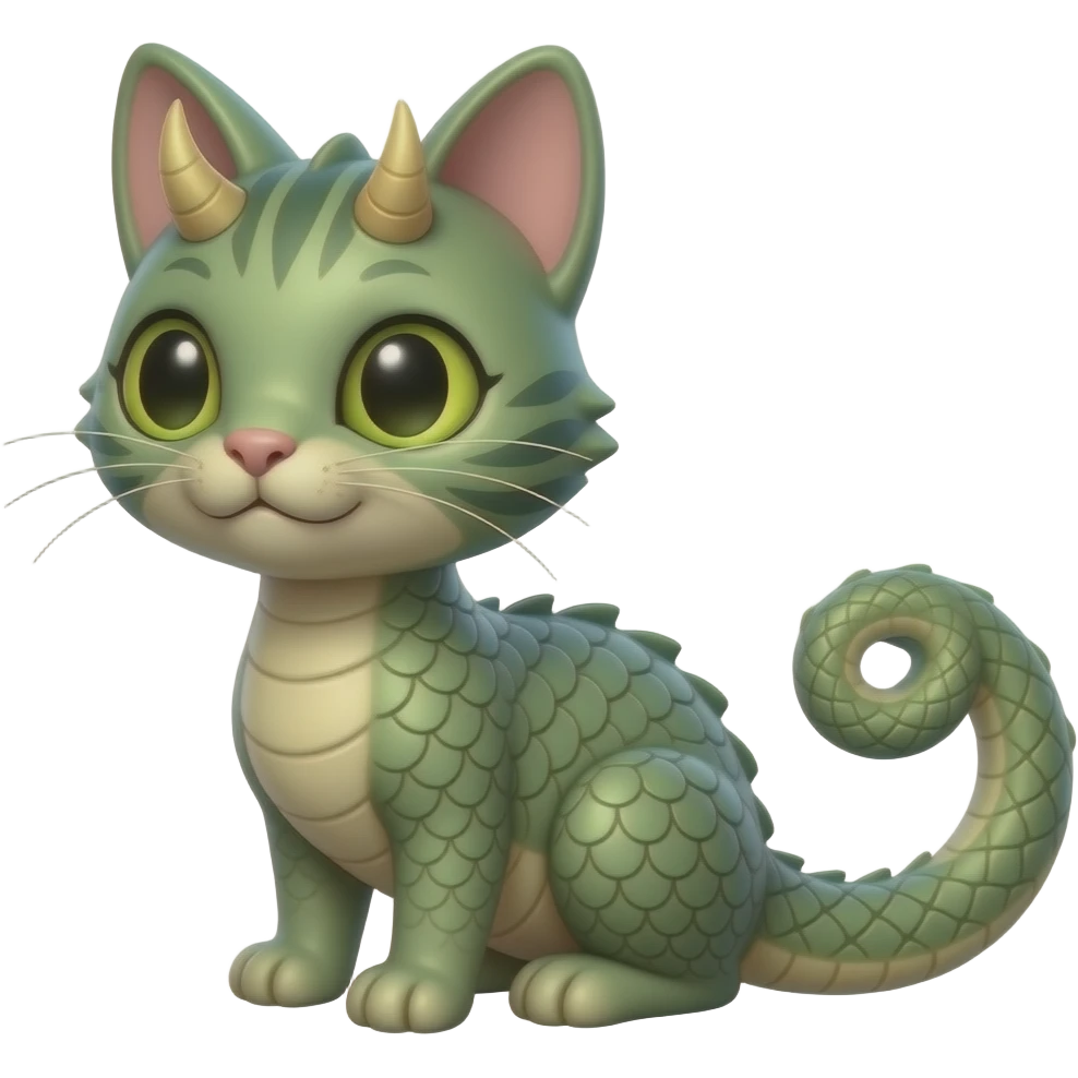 toy cat naga hybrid emoji