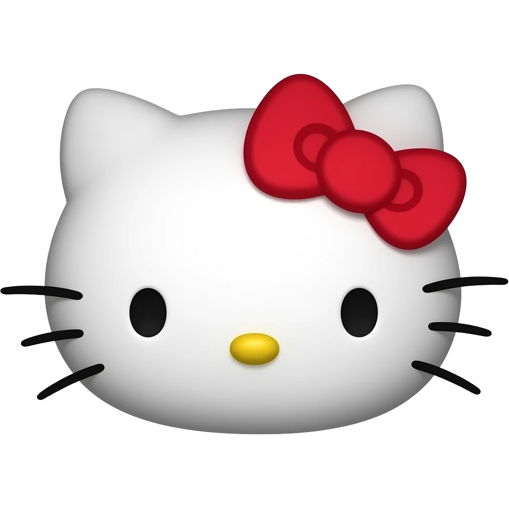 hello kitty face emoji