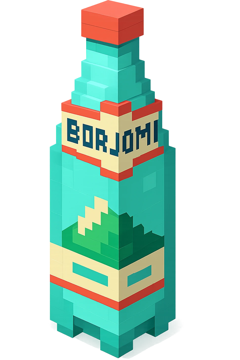 бутылка borjomi, no background emoji
