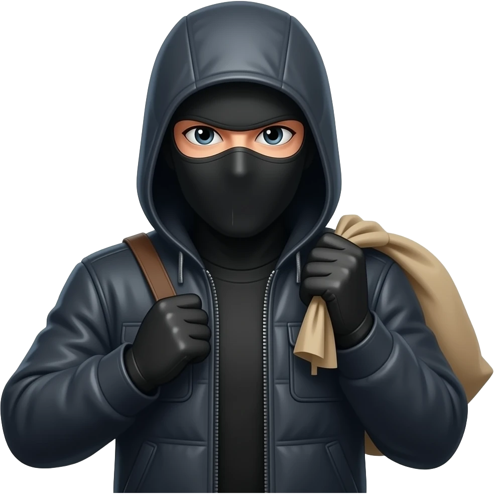 Robbery emoji  2D emoji