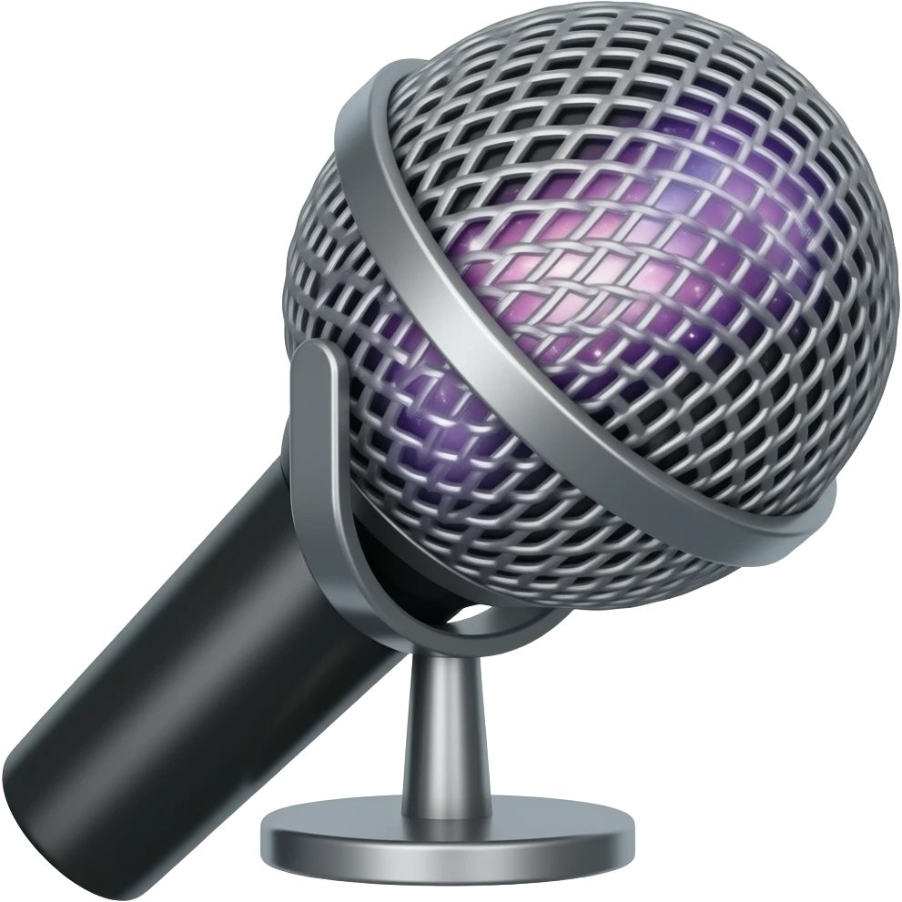 GALAXY microphone with imprints nebula emoji