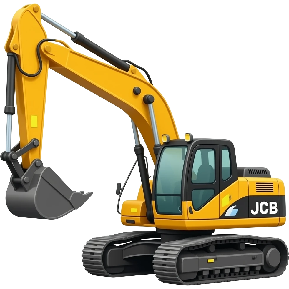 excavator jcb emoji