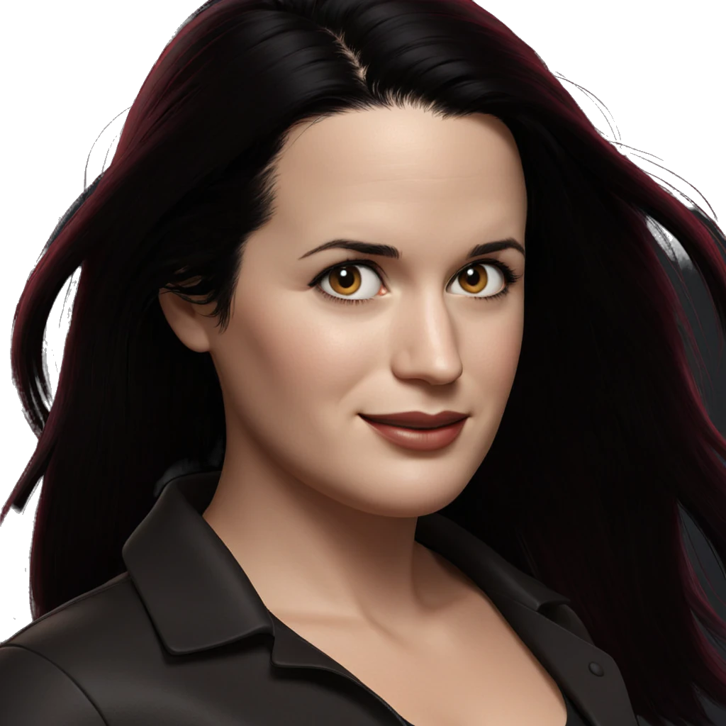 smiling girl with black hair emoji