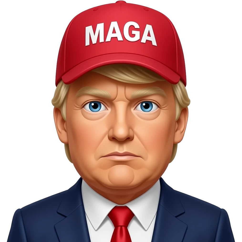 Trump red hat maga emoji