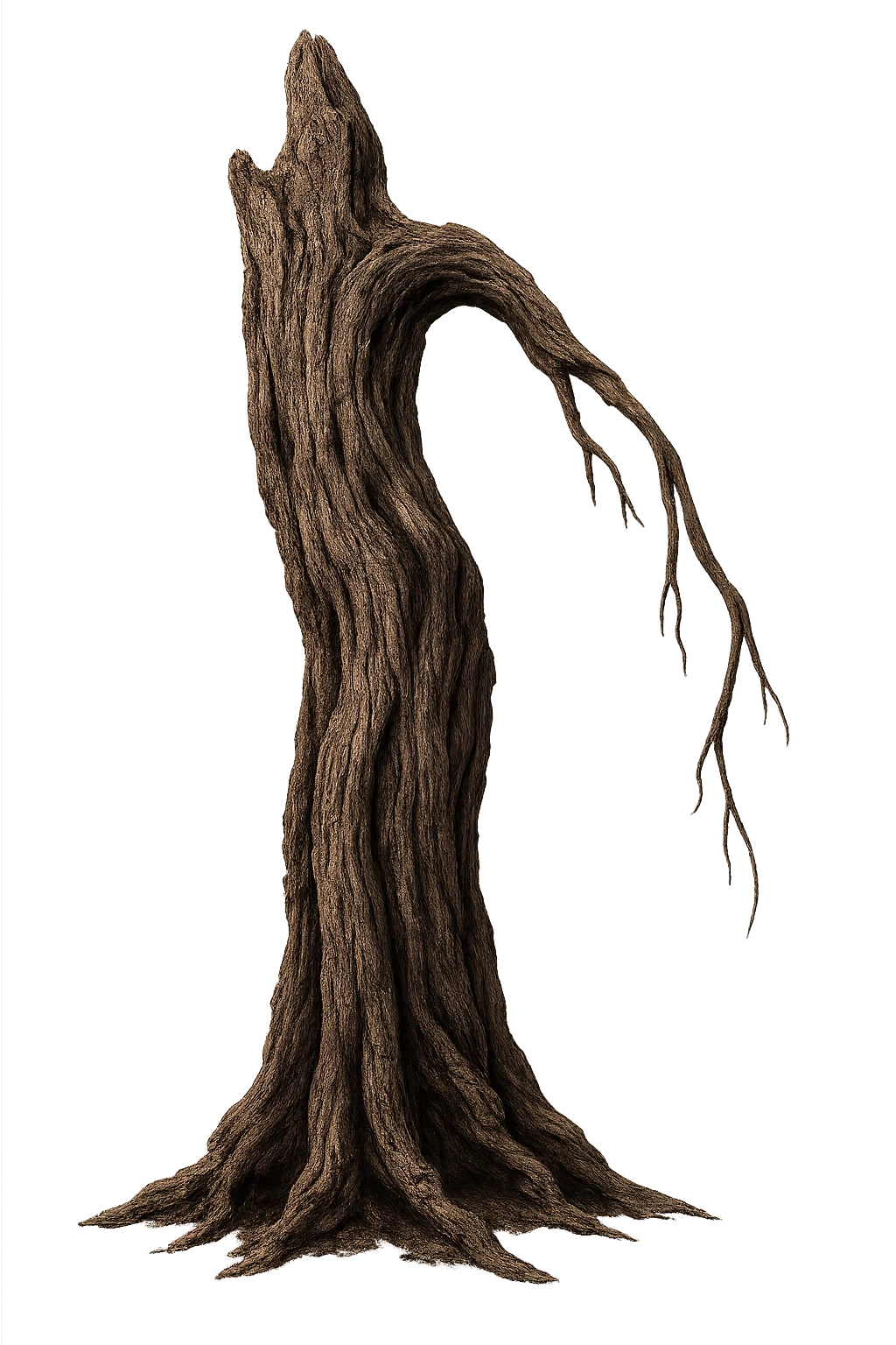 TRONCO DI ALBERO AMMOSCIATO, IPERREALISTICO 4K emoji