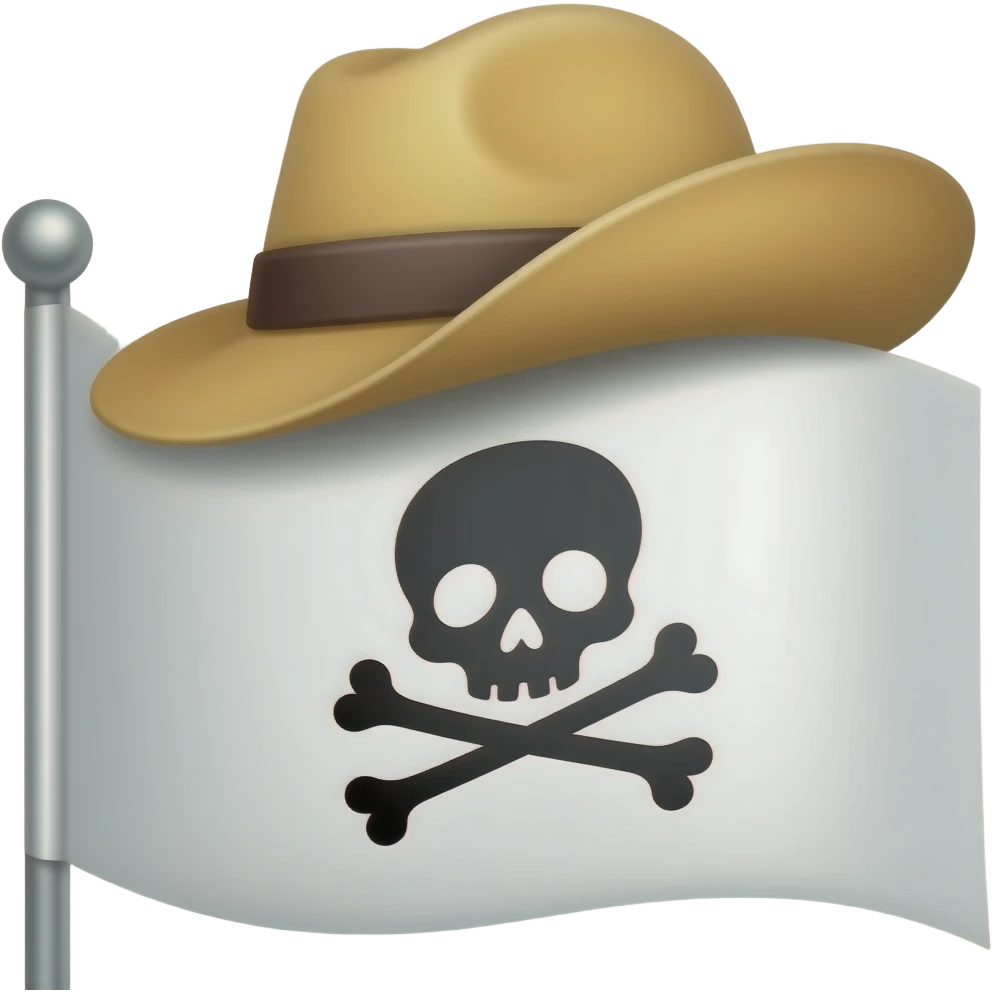 straw-hat one piece flag emoji