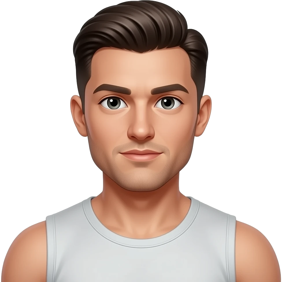 Slick back stud emoji