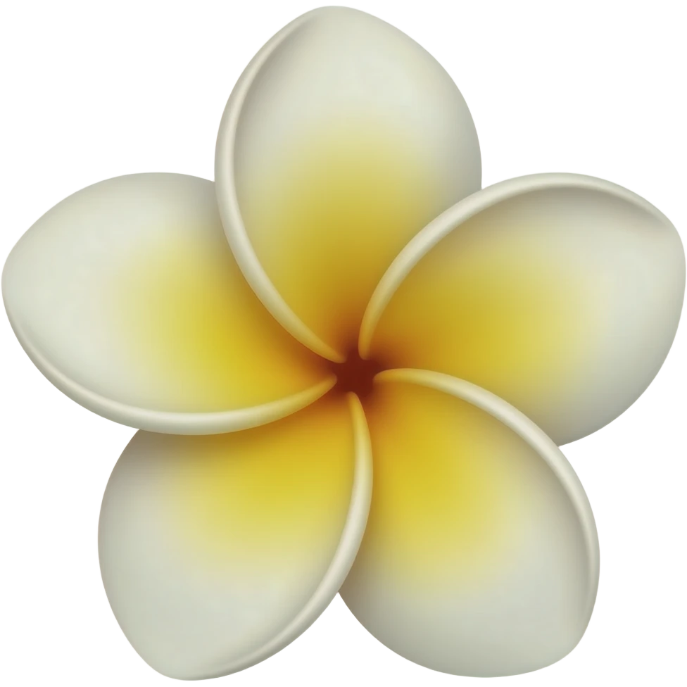 Plumera flor kawaii emoji