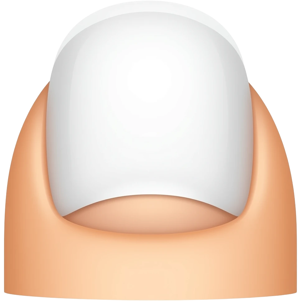 doigt de pied d'honneur vernis blanc emoji