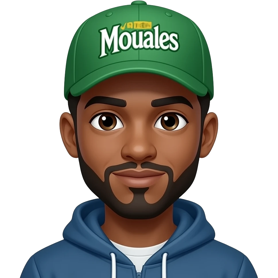 Miles morales casquette vert écrit emoji