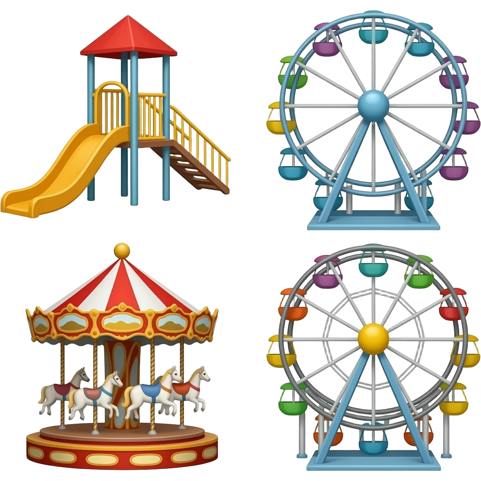 🛝🎠🎡🎢 emoji