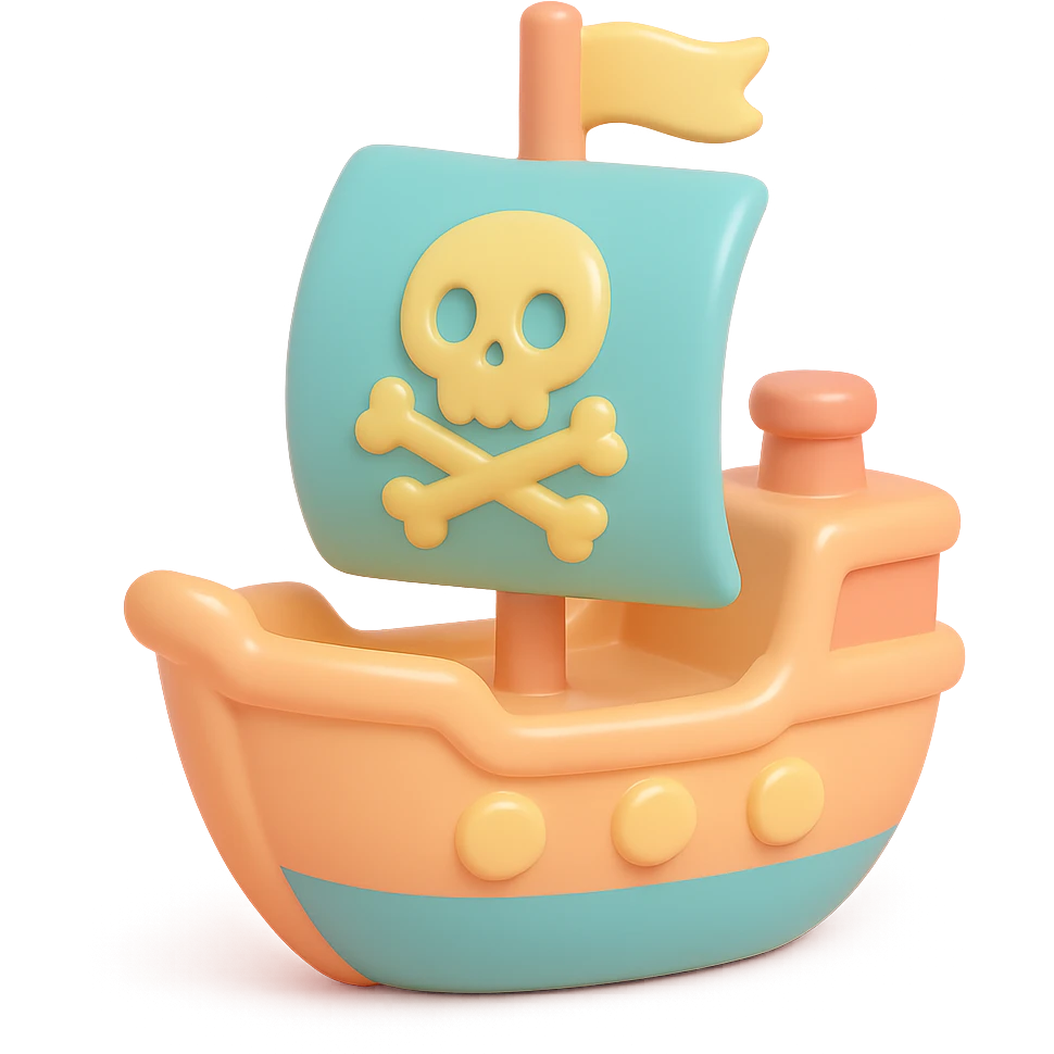 pirate ship emoji