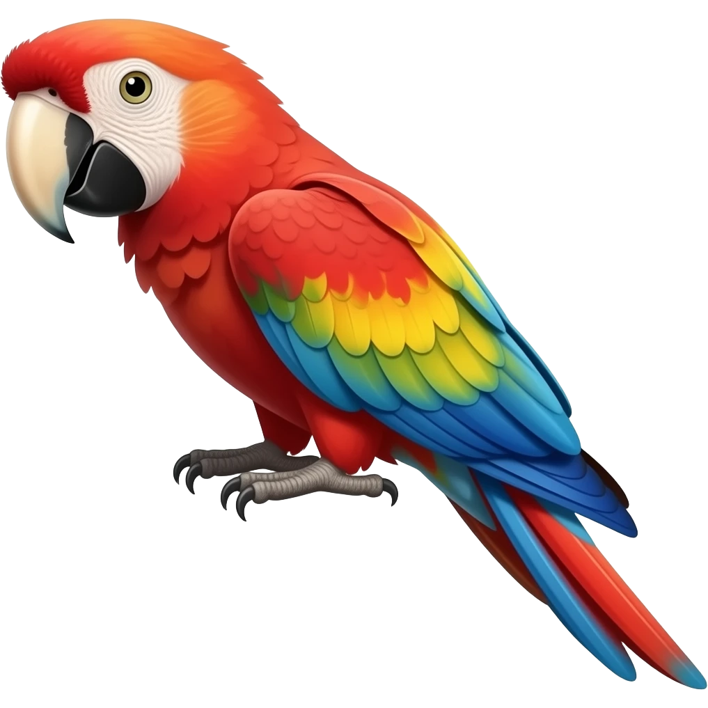 Scarlet macaw emoji