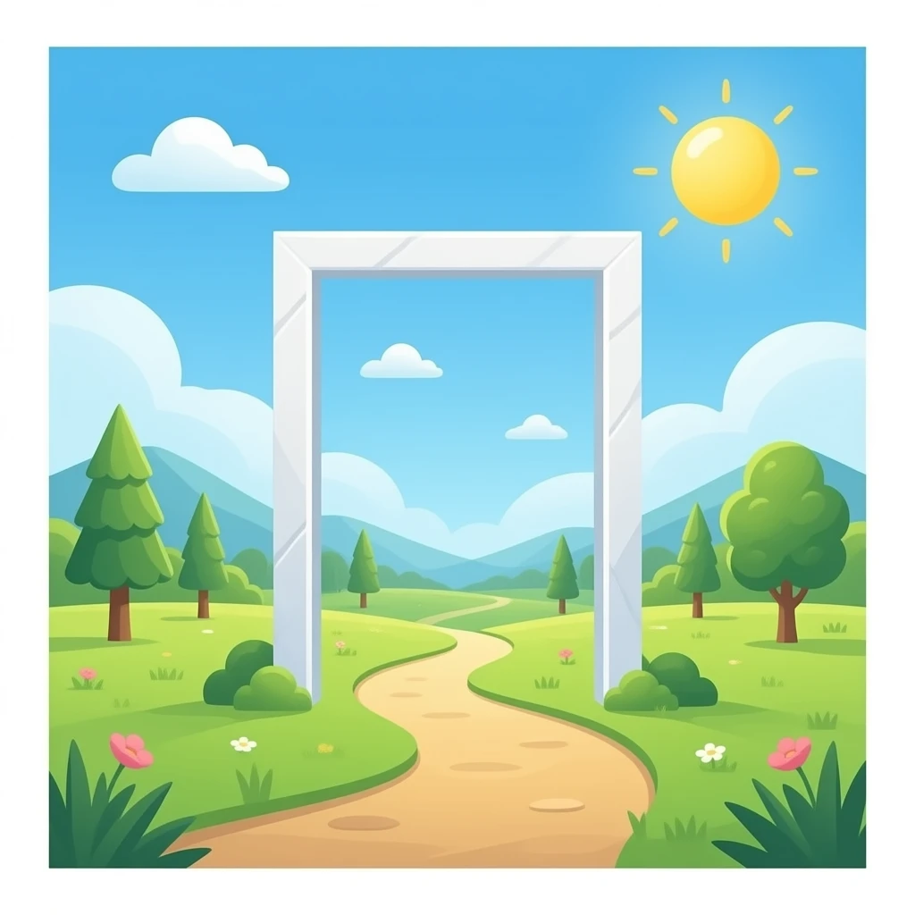 un portal con el fondo blanco emoji