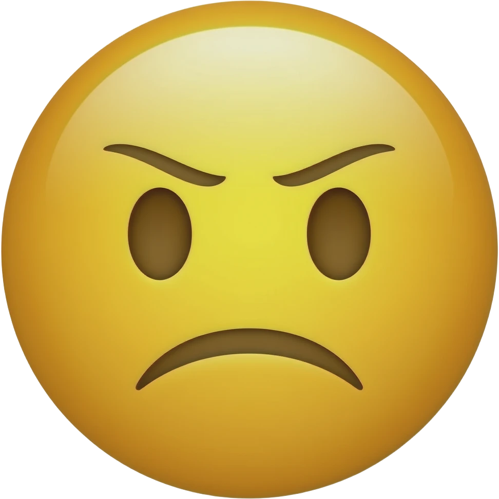 Yellow emoji troublesome emoji