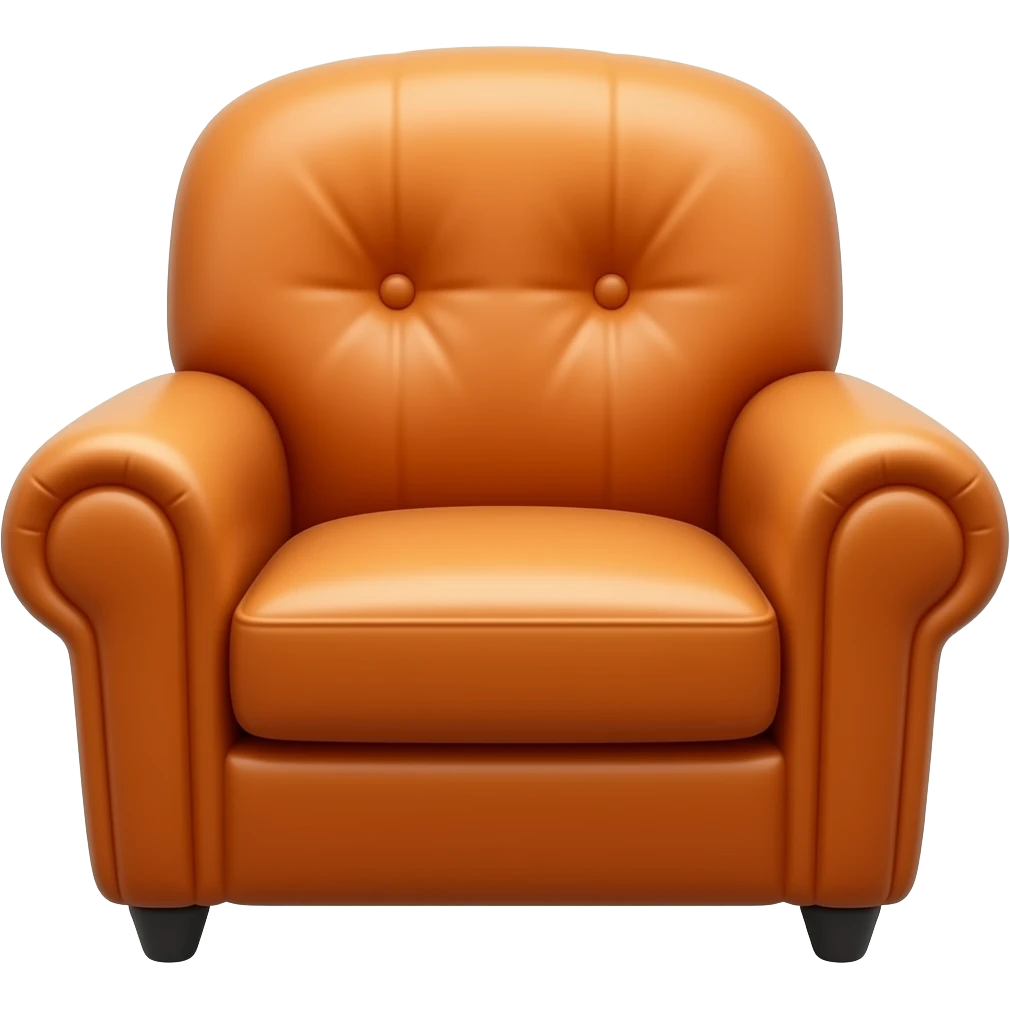 orange velvet armchair emoji