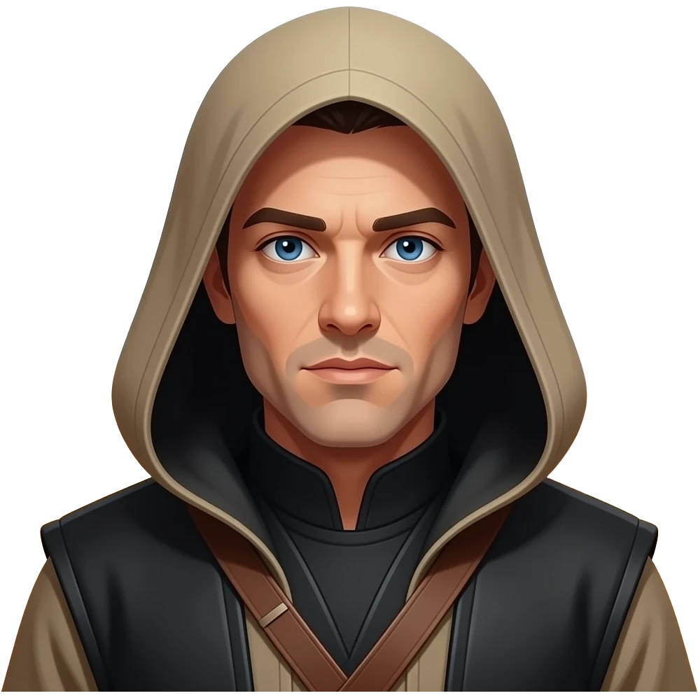 paul atreides  blue eyes with black beigehood in dune emoji